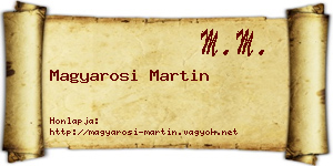 Magyarosi Martin névjegykártya